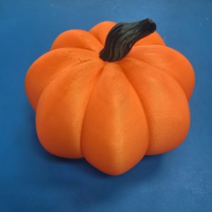 Large 3D Printed Pumpkin – 11" stardust Orange Autumn & Halloween Décor