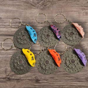 Brake disk keyring