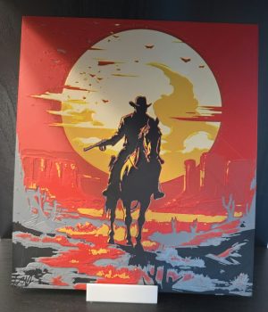 Wild West Sunset – 3D Printed Layered Wall Art