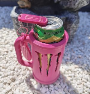 Energy Drink Holder with Can Cover & Keyring Opener