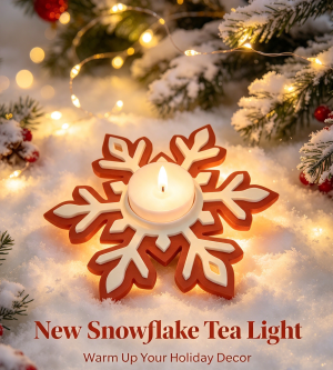 snow flake tea light