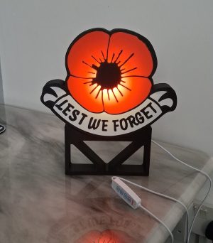 lest we forget light stand