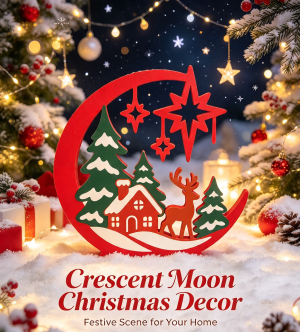crescent moon x mas dec